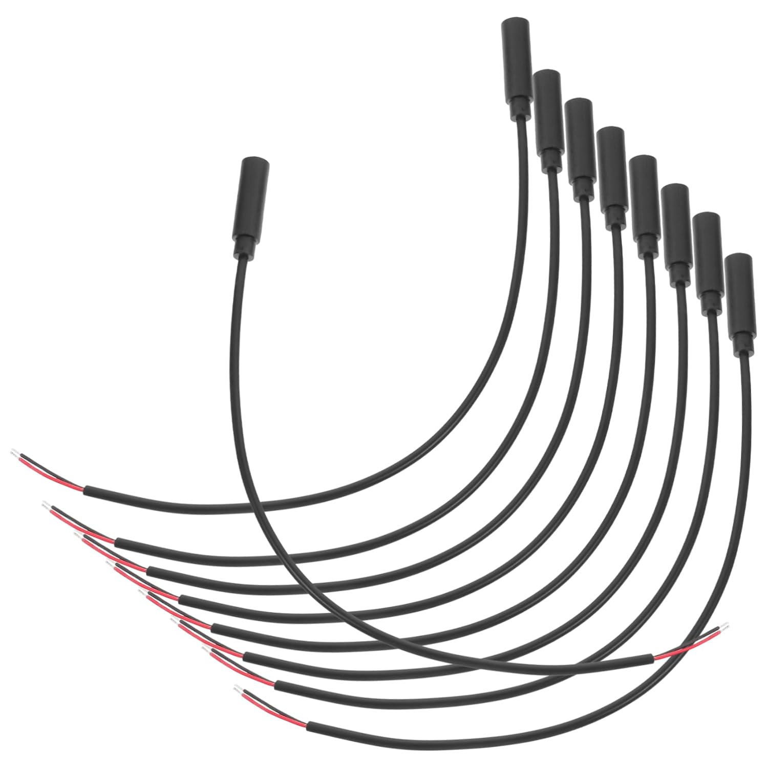 Tofficu 10Pcs Female Plug to Bare Wire Audio Cable Durable Mono Plug Jack Connector for Headphones Earphones Microphones and Media Players for Cable Repair image number 5