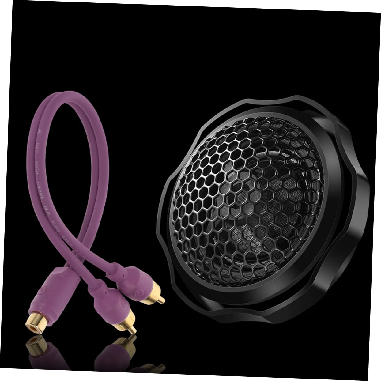 Iplusmile Car Audio RCA Splitter Cable 2Pcs 1 Female to 2 Male Subwoofer Amplifier Adapter for Car Audio System and Home Theater Sound image number 2