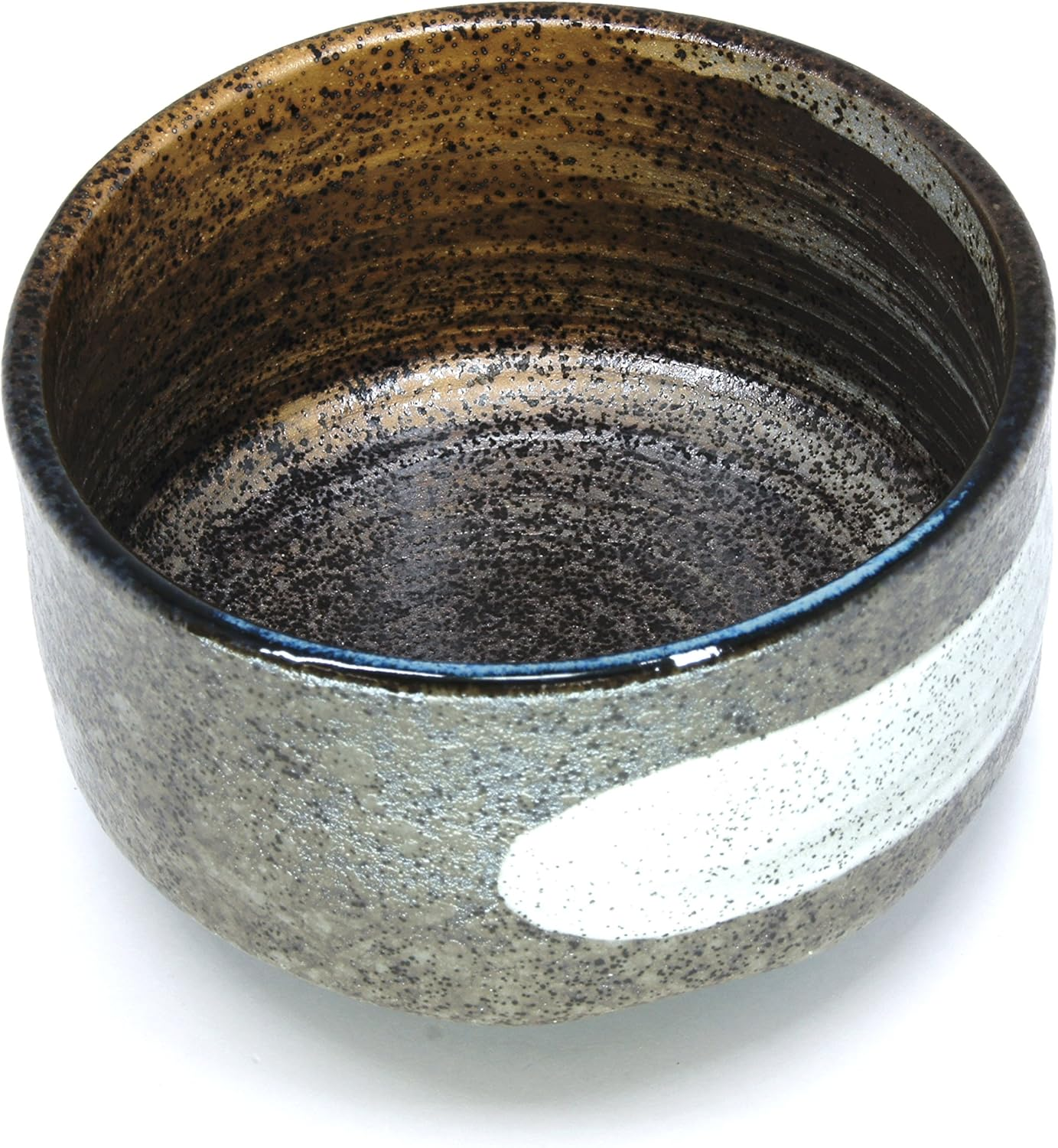 Mino Ware Japanese Handcrafted Matcha Tea Bowl Brown, Matcha Tea Cup Ceremony, Authentic Pottery, Hagoromo Chawan image number 5