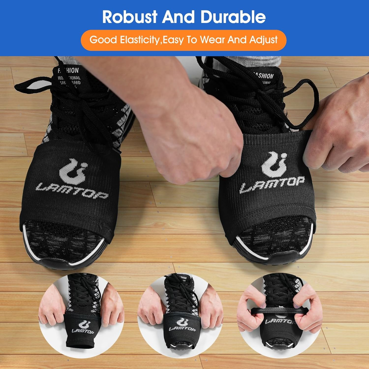 6 Pairs Dance Shoe Socks on Smooth Floors over Sneakers,Shoe Cover Dancing Shoe Sliders Dancers Turning Socks Protect Knees image number 1