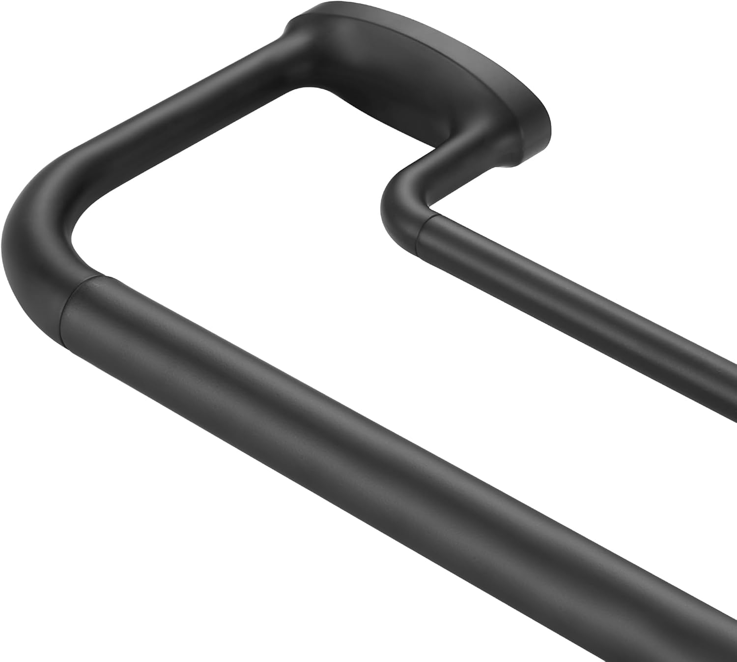 Mayrhyme Double Curtain Rods, Wrap around Curtain Rod for Windows, Internal Splicing 1'' Front and 5/8'' Back Adjustable Curtain Rod with Aluminum Finials and Brackets (Antique Bronze, 28-120")