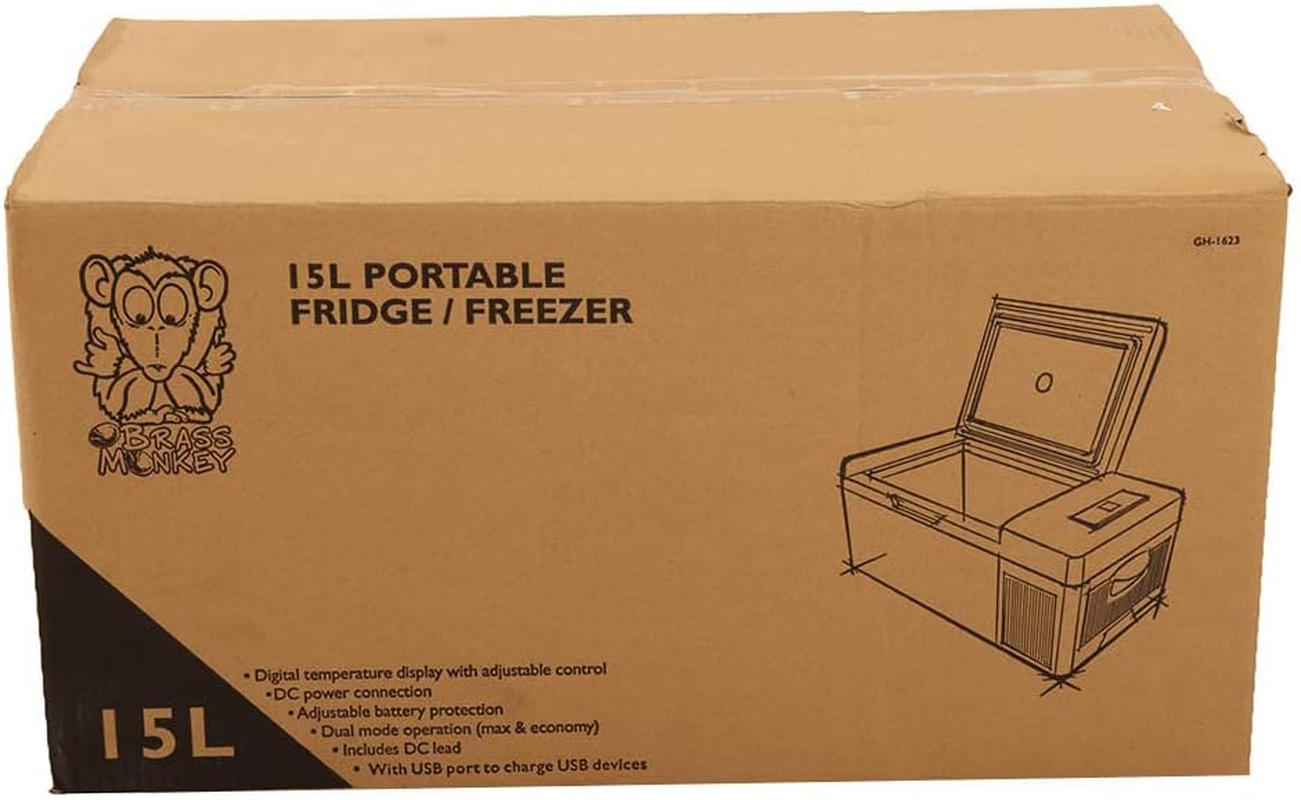 15L Brass Monkey Portable Fridge or Freezer image number 1