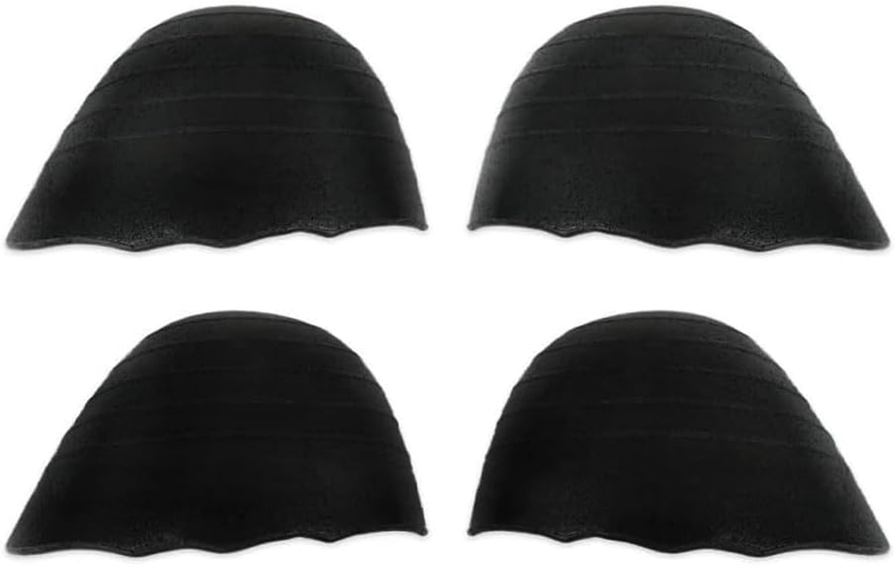 Toe Filler Inserts, Shoe Filler Inserts for Loose Shoe, 2 Pairs Toe Cushion Fillers Make Shoes Fit,Half-Size Insoles Shoe Too Big for High Heels,Toe Cushion Fillers Half Size Shoes Fitter,Black Round image number 2