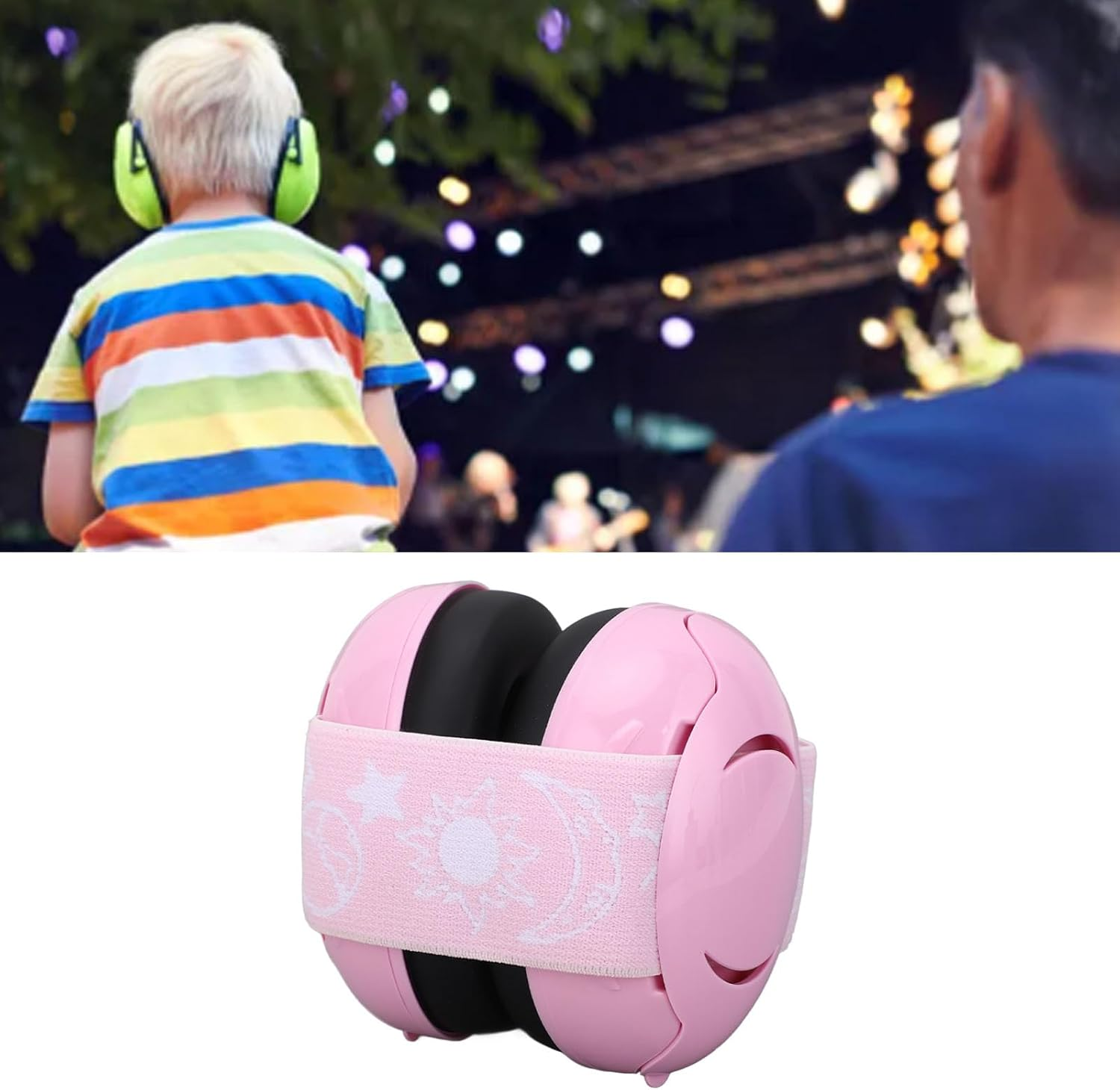 Ear Muffs, Adjustable Baby Headphones Noise Cancelling Earmuffs, Improves Sleep Noise Cancelling Headphones for Concerts Sporting Events Travel image number 4