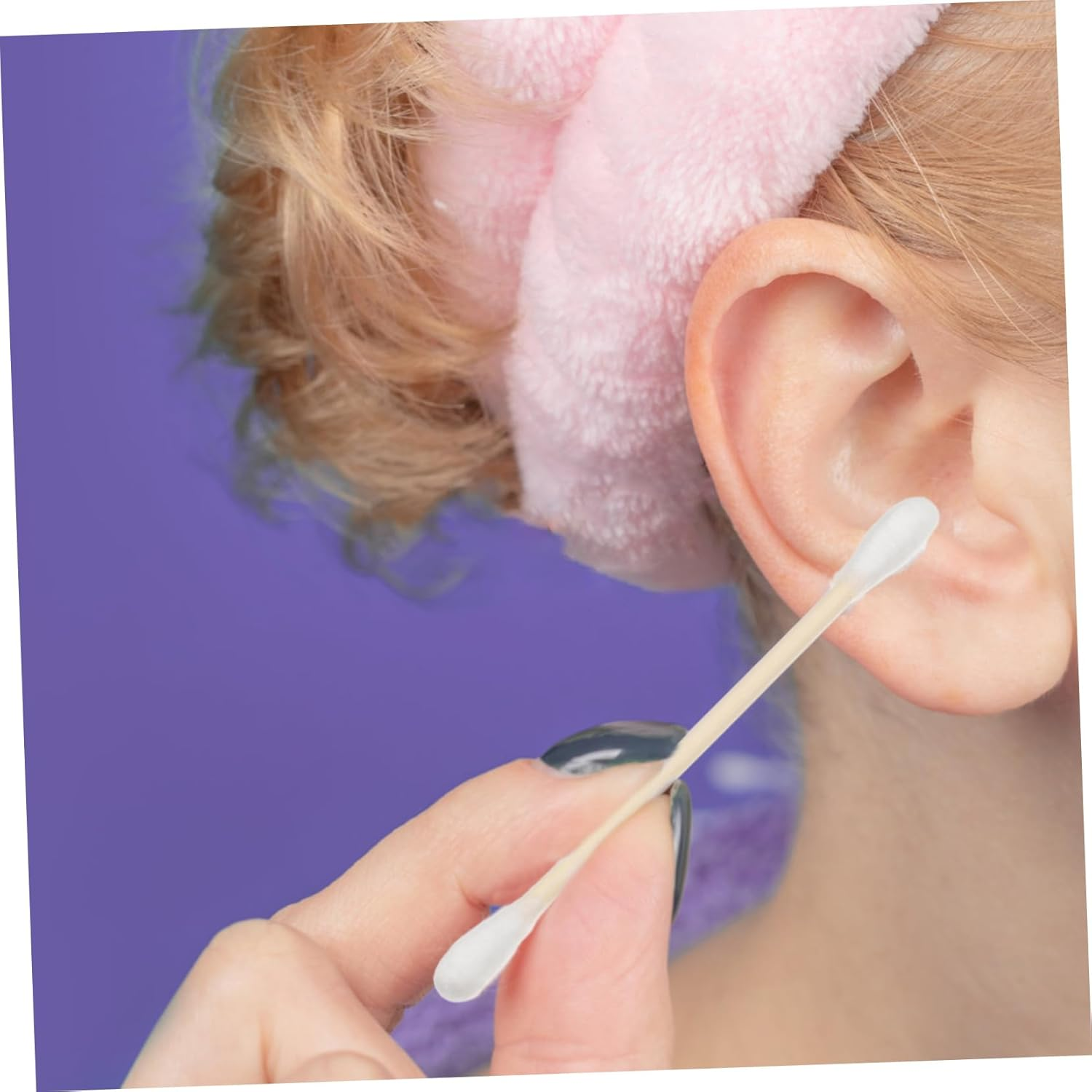 100Pcs Organic Cotton Buds Bamboo Sticks Makeup Makeup Removal Ear Cleaning Keyboard Cleaning Multi-Functional Swabs image number 6