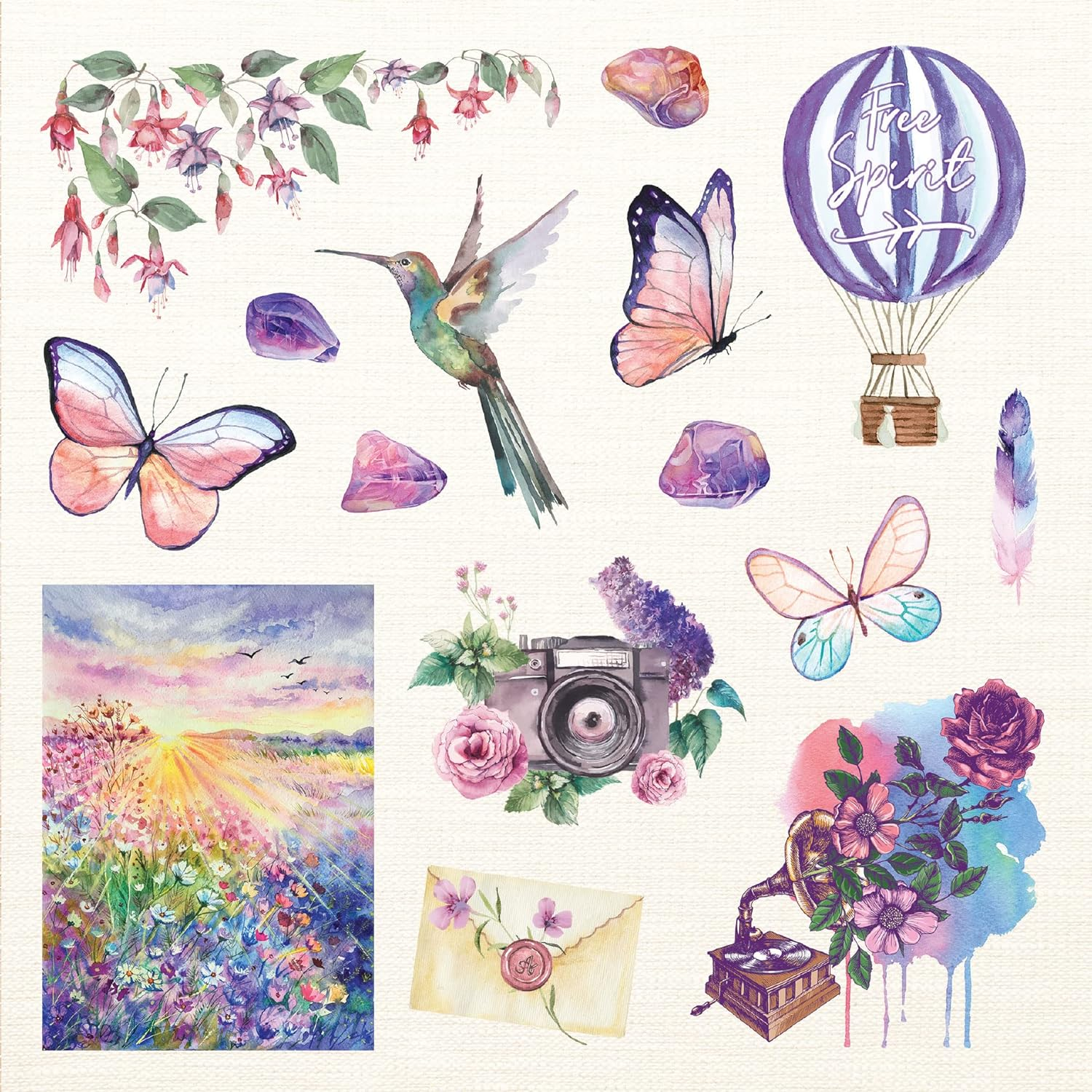 Boho Dreams Sticker Book: a Free-Spirited Sticker Book image number 2