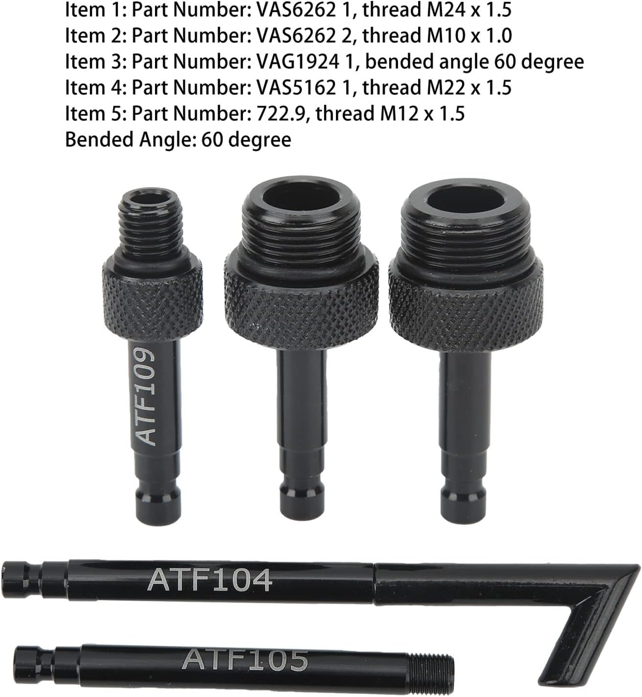 5Pcs ATF Automatic Transmission Oil Adapter Aluminium Fluid Filling Adapter for AISIN 09G 01J CVT Transmission image number 6