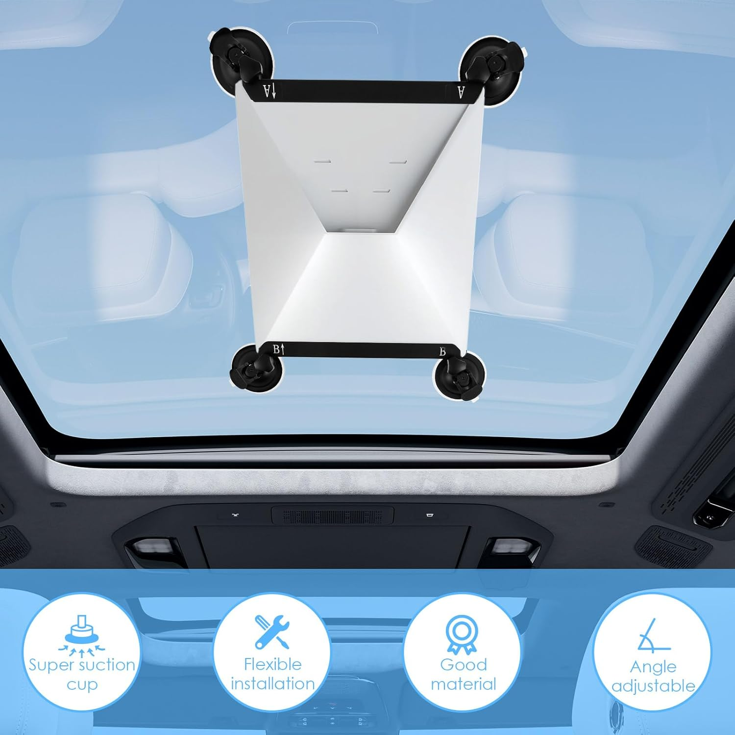 Starlink Mini Sunroof Suction Cup Mount Star Link Secure Mounting Kit for Car Windows and Sunroofs Car Roof Rack Suction Cup Bracket for RV, Boat, Truck (Set of 1) - Set Of 1 image number 4