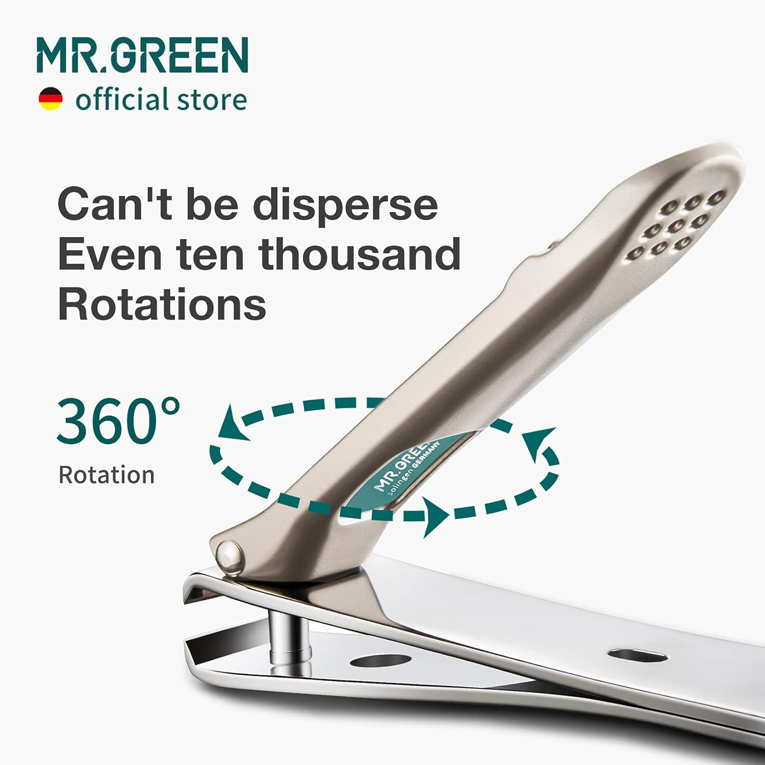 MR.GREEN Nail Clippers Curved Blades Fingernail Cut Nippers Manicure Scissors Stainless Steel Pedicure Tools (Large+Glass File) image number 2