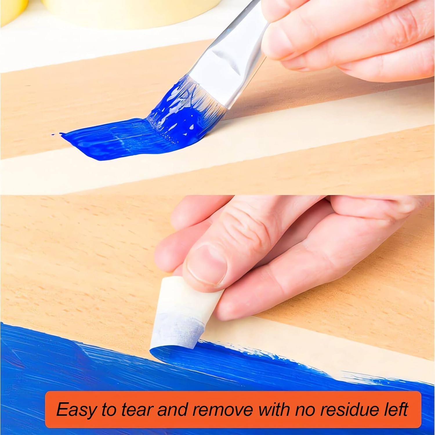 Colored Masking Tape,Rainbow Colors Painters Tape,Labeling Tape,12 Pack Colored Tape Writable Easy Tear Masking Tape Set for DIY Crafts,Artistic Writing,Spray Painting,Masking Decoration (15Mmx12M) image number 2