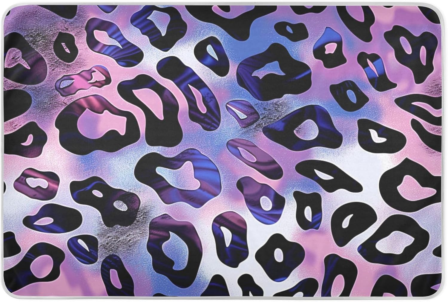 Leopard Print Extra Large Resuable Baby Bed Pad Highly Absorbent Potty Training Sheets Cover Changing Bed Liners for Toddler Kids, 52"L X 34"W image number 3