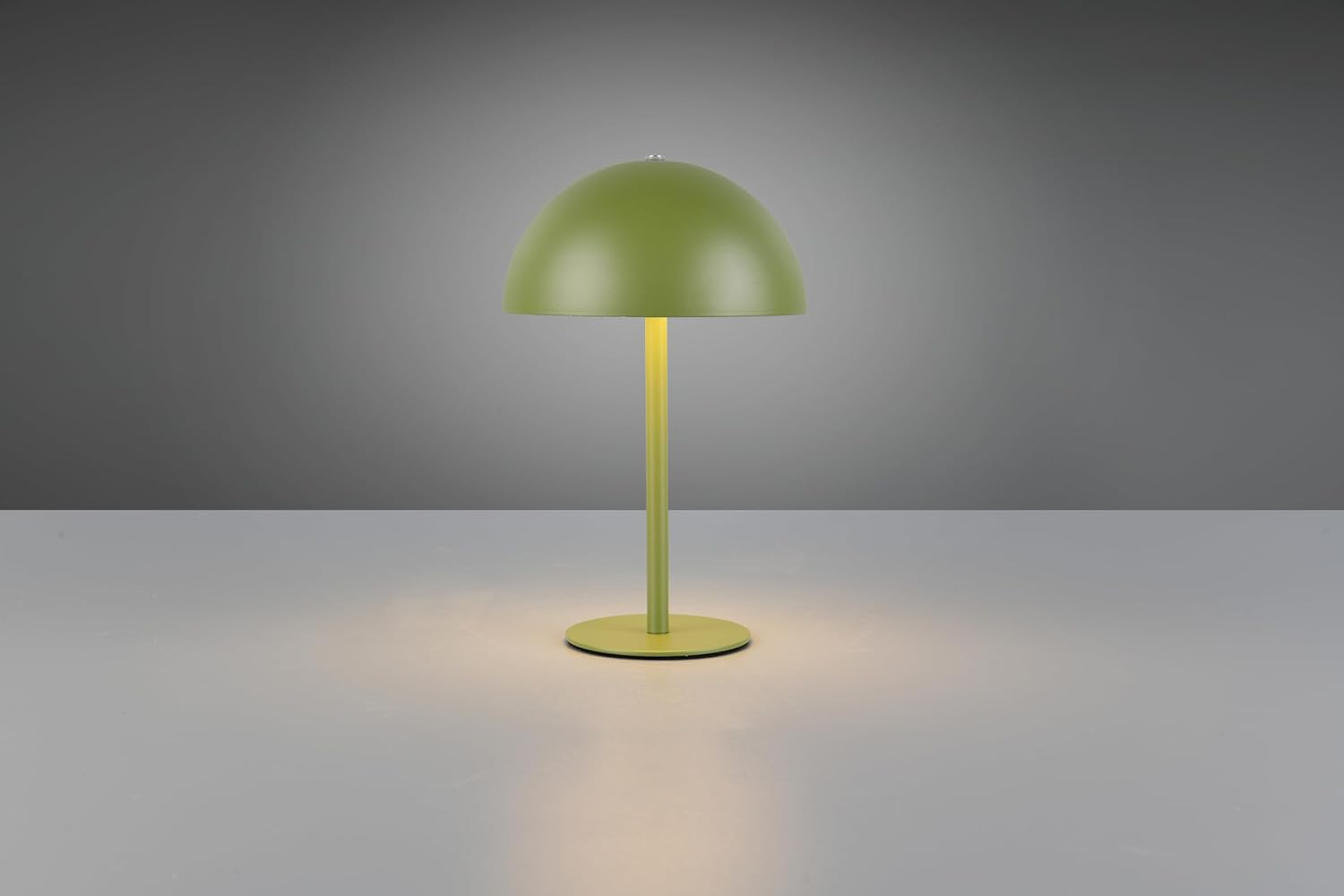 Reality Leuchten Munoz R54891115 LED Battery Table Lamp Metal Matte Green with 1.3 Watt LED, 4-Way Touch image number 5