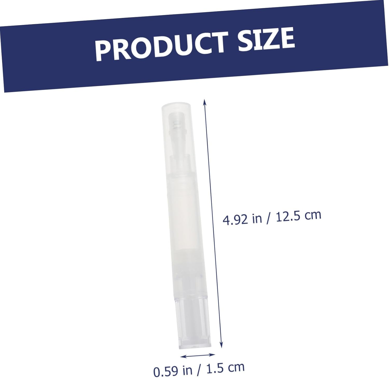 CIYODO 4Pcs Empty Twist Pen Manicure Brush Applicator Silicone Tip Nail Oil Eyelash Dispenser for Travel Daily Use image number 6