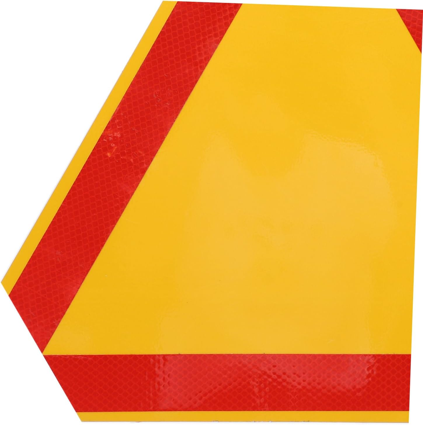 Reflective Safety Triangle Emergency Triangle Warning Reflector 2Pcs 35Cm/13.8In Yellow Base Aluminum for Roadside Emergency Low Speed Vehicles Trucks Tricycles - Multi image number 3