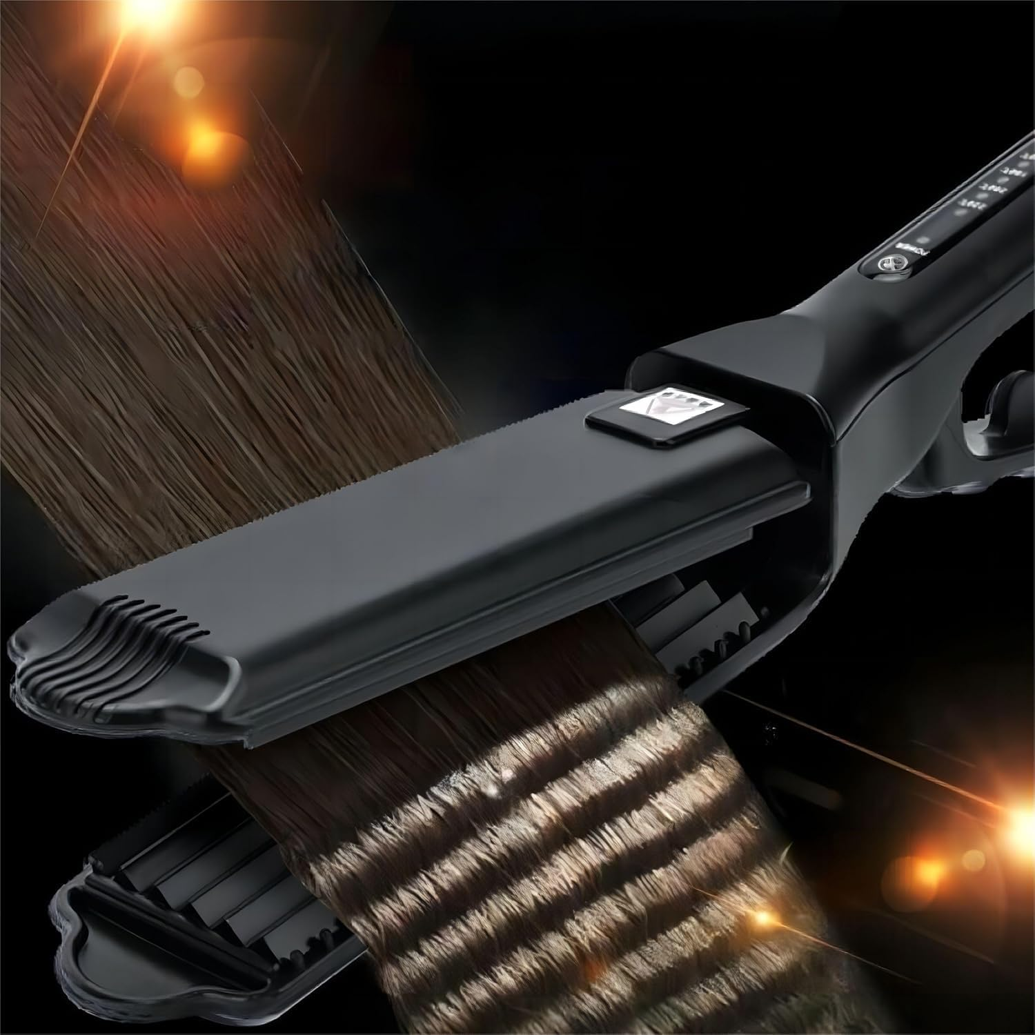 Corrugated Iron Hair Corrugation Anti-Scald Hair Crimper Irons Fluffy Wave Iron Width Plate Styling Tools 110-220 V image number 5