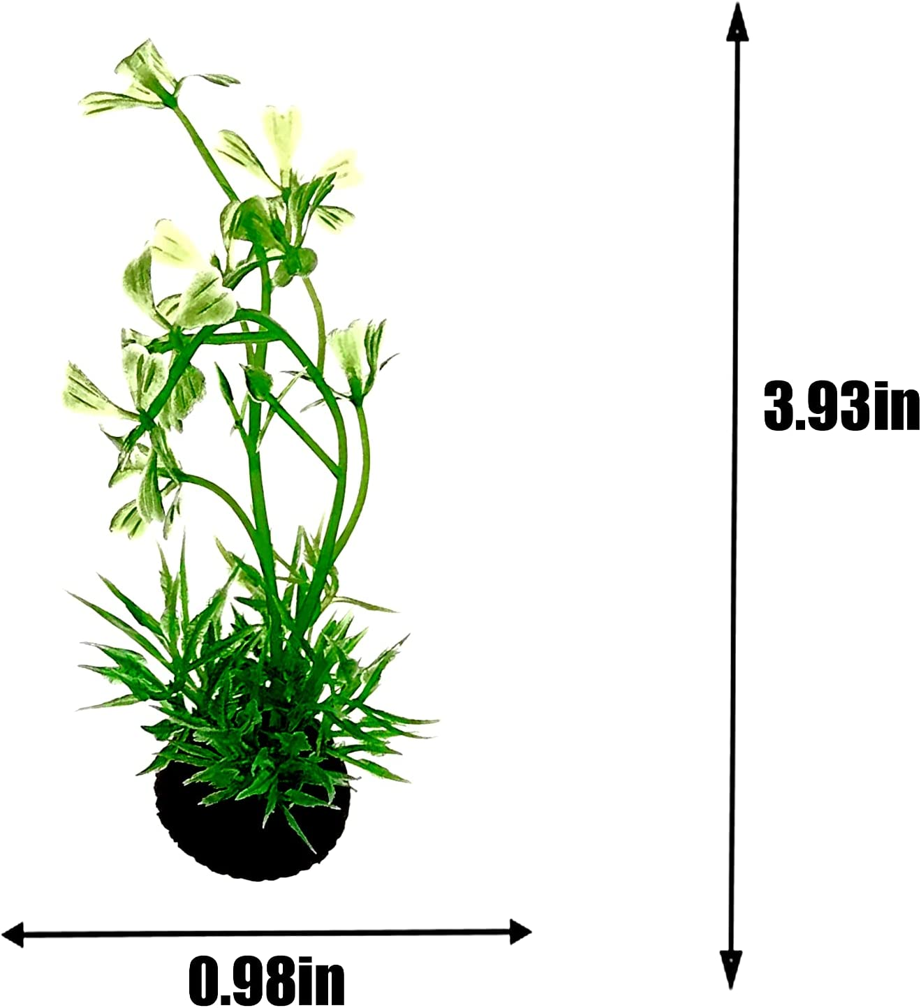 Small Artificial Aquatic Plants ，Plastic Aquariums Plants Decorations,Used for Household and Office Aquarium Simulation Plastic Hydroponic Plants（9 Pack） image number 6