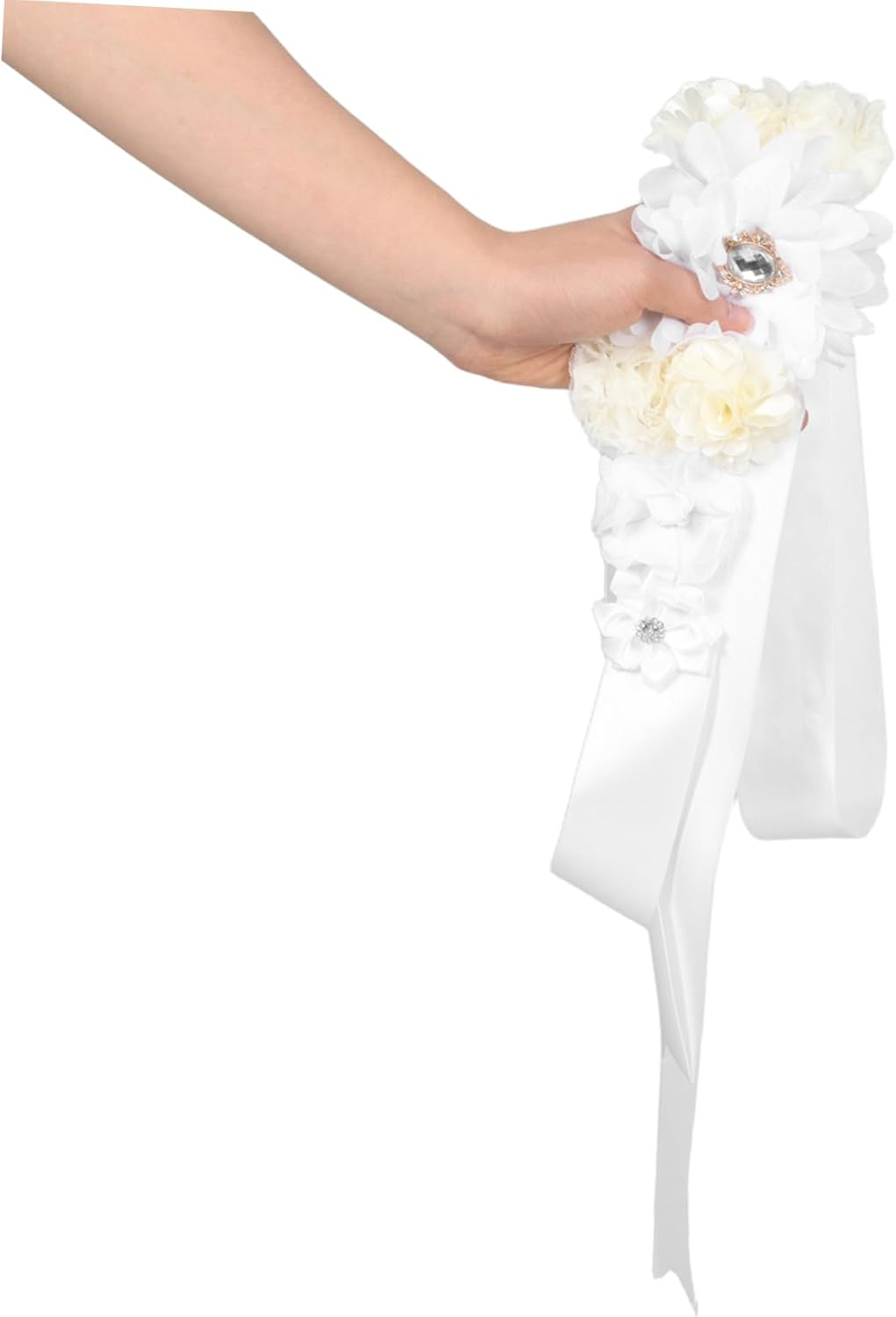 Bestonzon Adjustable Maternity Flower Sash Belt for Pregnant Women Soft Breathable Belly Band with Gentle Compression Support for Shower Pregnancy Photos and Party Accessories image number 6