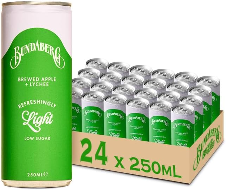 Bundaberg Refreshingly Light Apple & Lychee 24 X 250Ml image number 2