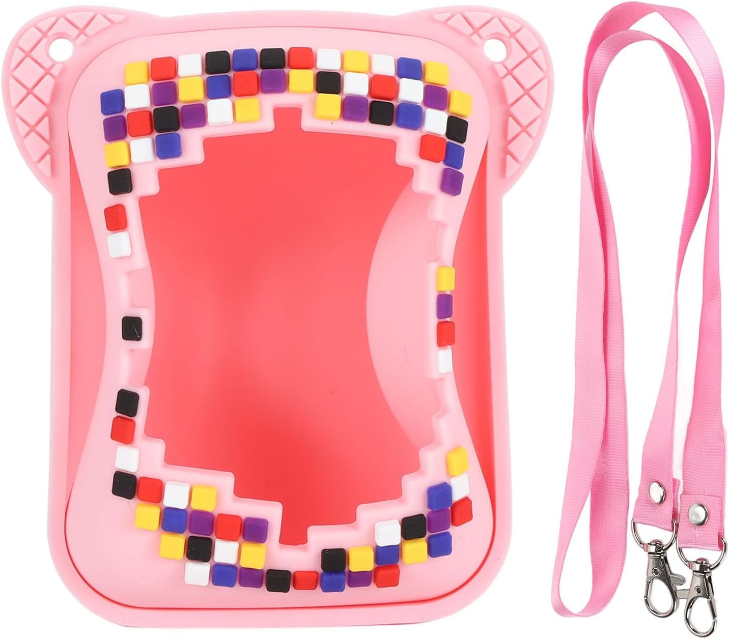 Silicone Cover Case with Lanyard for BITZEE Interactive Toy Digital Pet, Scratch Resistant Electronic Pets Travel Storage Bag. (Purple)