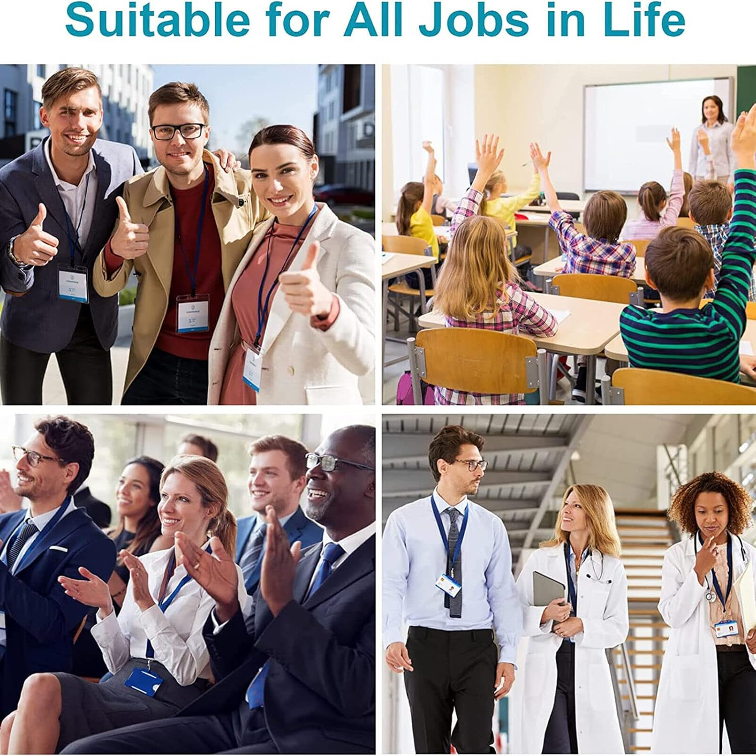 10 Pack ID Badge Holders Vertical Waterproof Holders Badge Clear Card Sleeve Case Cover ID Card Holder Name Tags, for Rfid/Proximity/Badge Swipe Cards or Credit Card/Driver'S License.