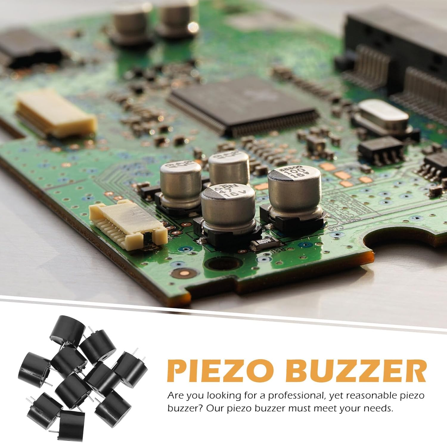 HOLIDYOYO 10Pcs Passive Electronic Piezo Buzzer High Decibel for Automotive Alarms Printers Timers and Electronic Equipment Warning Devices image number 2