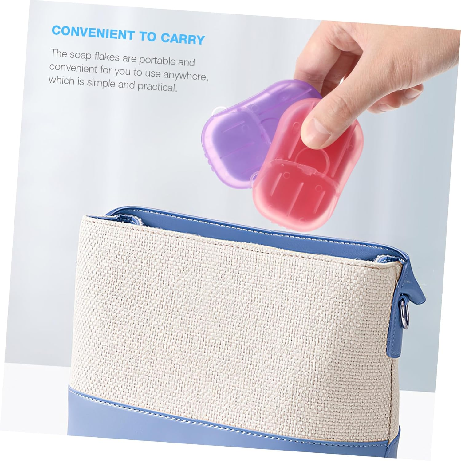 GANAZONO 120Sheets Portable Hiking Soap Convenient Travel Soap for Outdoor Activities Lightweight and Compact for Camping Hotels and Public Restrooms Fragrance image number 1