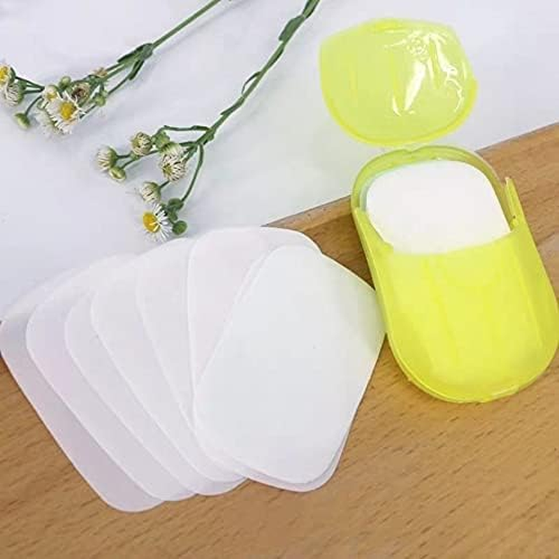 Zenarao 5 Boxes Sheets Colorful Disposable Soap Paper Hand Cleaner Fragrance Mini Color Soap Paper for School Indoor, Outdoor, Travel, Camping Hiking Soap Sheets image number 2