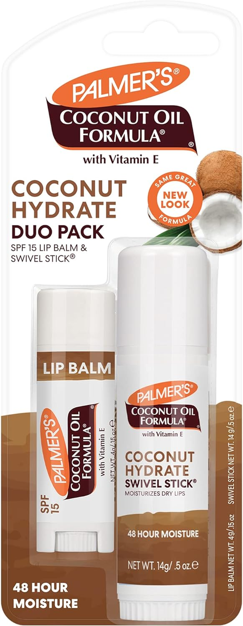 Palmer'S Coconut Oil Formula Lip Balm Duo, All-Day Moisturization, Hydrates Dry, Cracked Lips (Pack of 2) image number 4