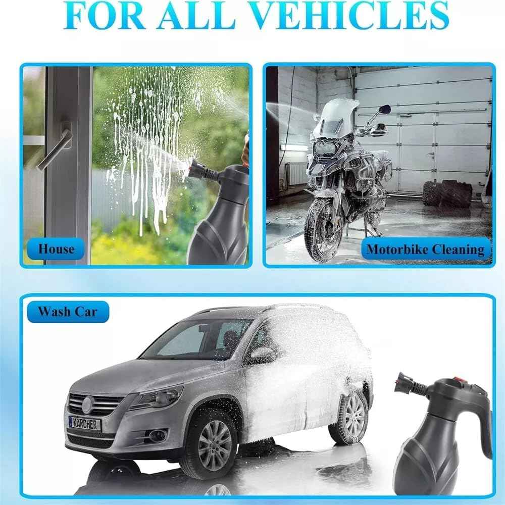 Electric Powerful Foam Sprayer 2L Rechargeable Car Wash Foamer for Car Wash image number 4