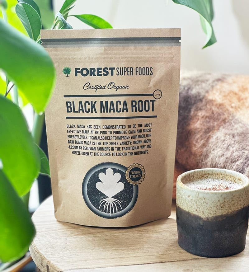 Forest Super Foods Certified Organic Potent Black Maca Root Raw 250G | 100% Pure | the Most Potent Maca Variety - 3500Mg per Serve image number 3