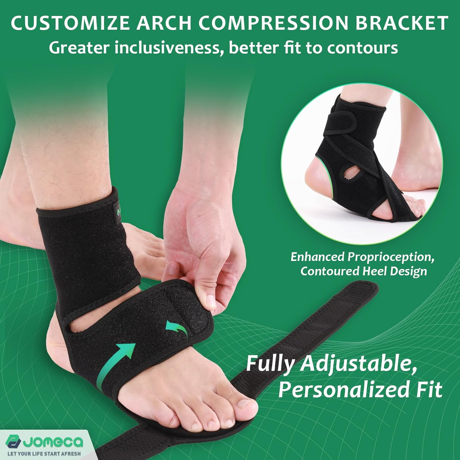Upgraded Drop Foot Brace for Walking with Shoes - Dual Forefoot Support Plates Adjustable Soft AFO, Foot Drop, TBI, ALS, MS, Bone Fracture, Fits Women & Men (Right, L/XL) image number 3