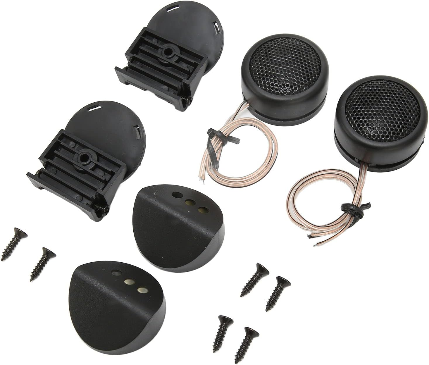 TP-366 Mini Dome Tweeter Car Speaker Kit, 12V 380W Super Power Tweeter Speakers, Stick On/Flush Mount, 4 Ohm, 8.27 * 5.51 * 1.89 Inches image number 6