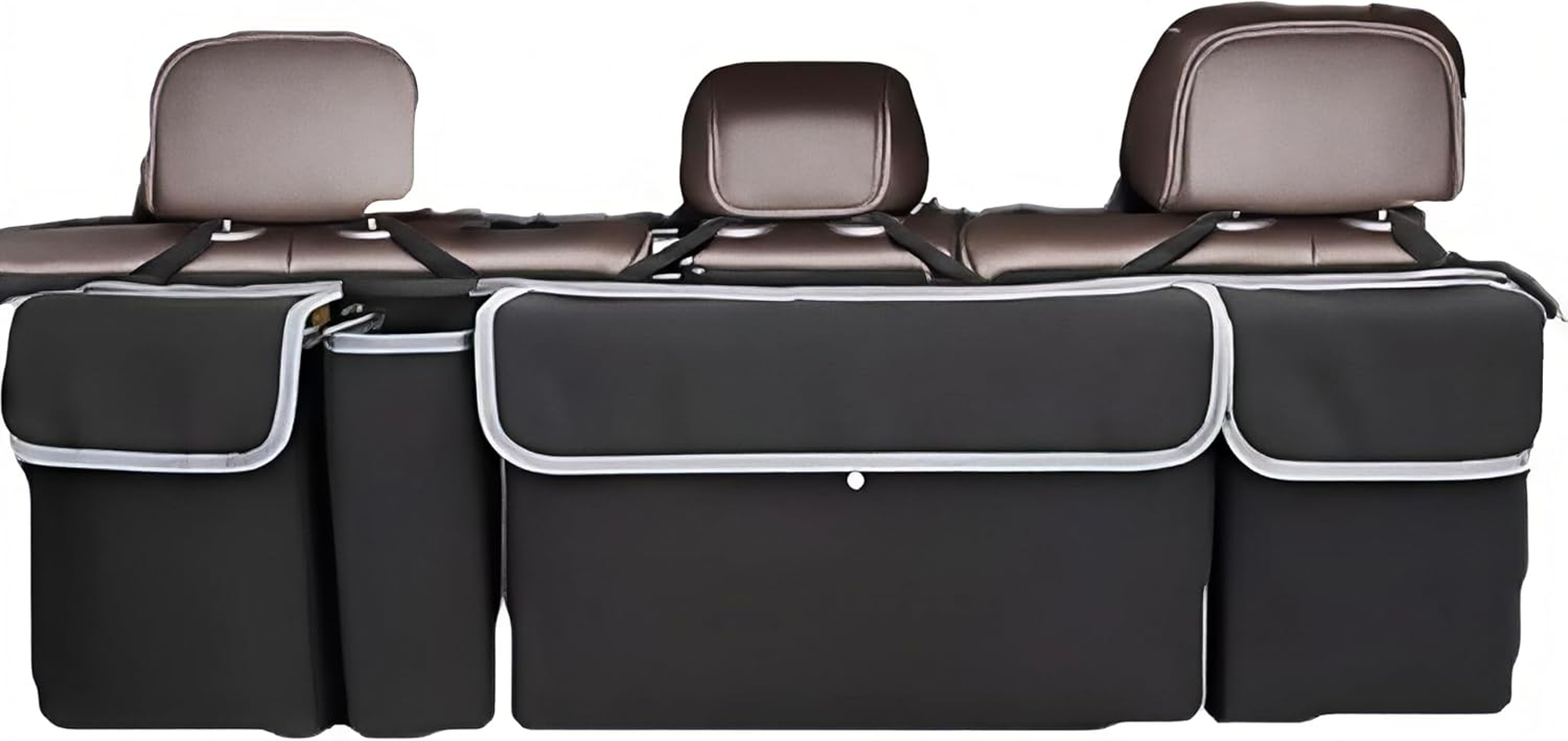 Car Trunk Organizer, Backseat Hanging Large Storage with Adjustable Straps, Waterproof Collapsible Cargo Bag with 4 Pockets, Sturdy Space Saver Frees Trunk Floor for SUV, Truck, MPV 1Pack image number 2