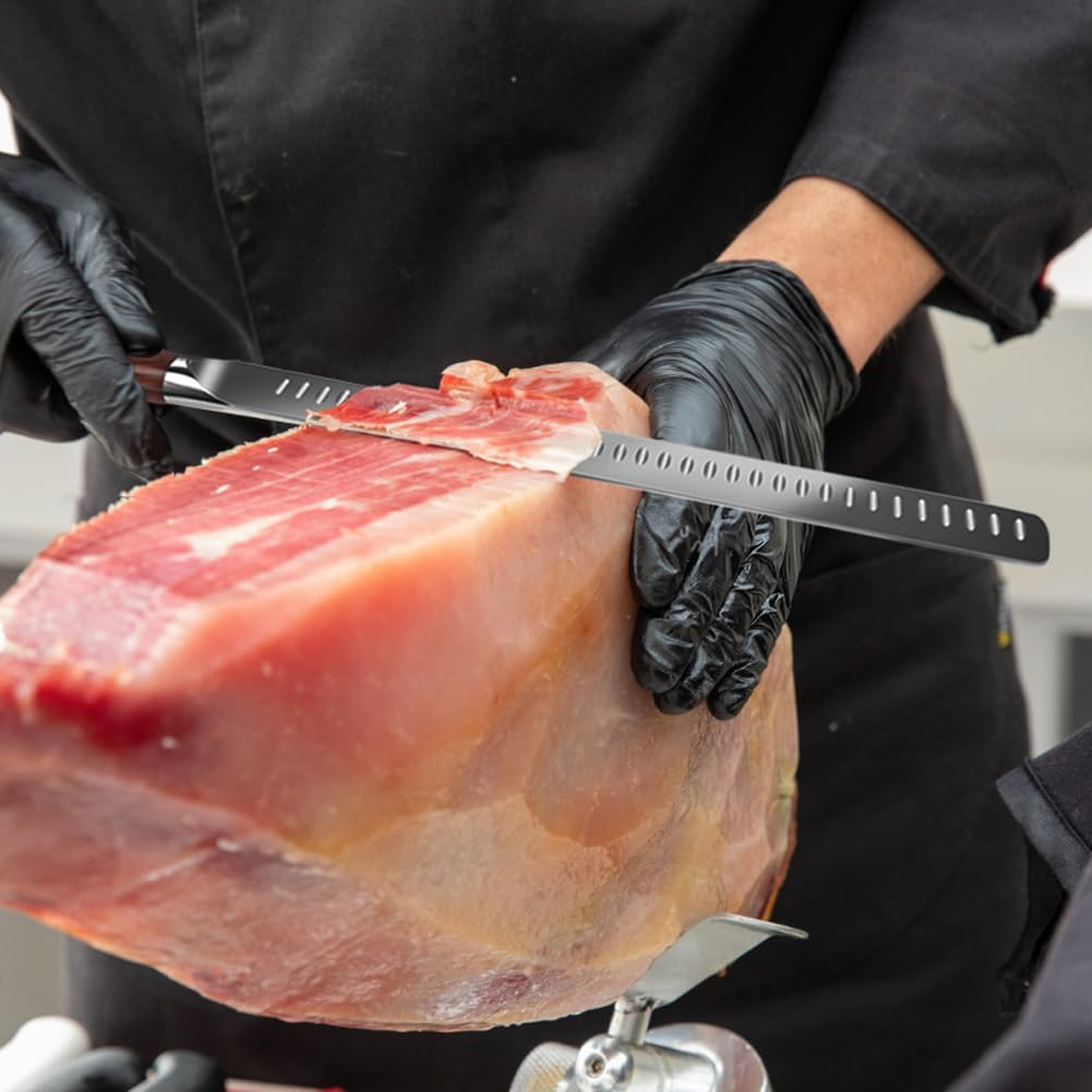 Slicing Carving Knife 12 Inch Brisket Knife Camel Meat Outdoor Kitchen Knife Chef Knives Multipurpose Grilling Camping Cooking Knife BBQ Tool