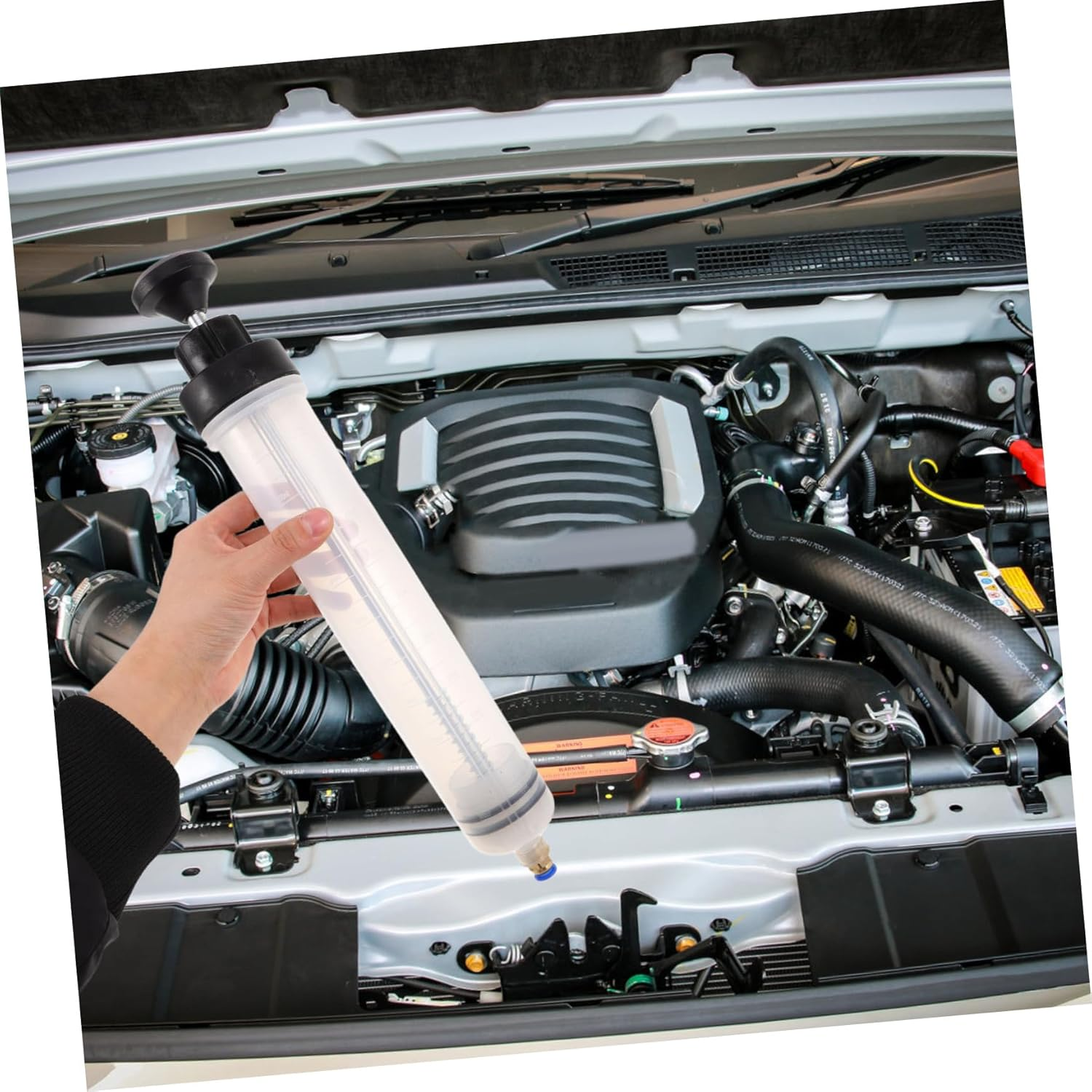 Garneck Oil Change Tools Automotive for Brake Fluid Changer Tool Transmission Fluid Extractor Electric Liquid Transfer Pump Lubricant Transfer Pump for Auto Injection image number 5