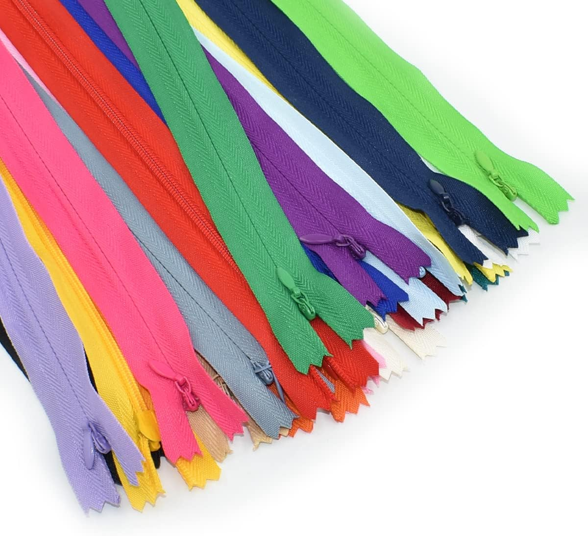 40Pcs Nylon Invisible Zippers, Sewing Bulk Zippers Supplies in 20 Colors for Tailor Sewing Crafts, Dresses, Skirts, Pants and DIY Crafter'S Special (30Cm/12Inch) image number 4