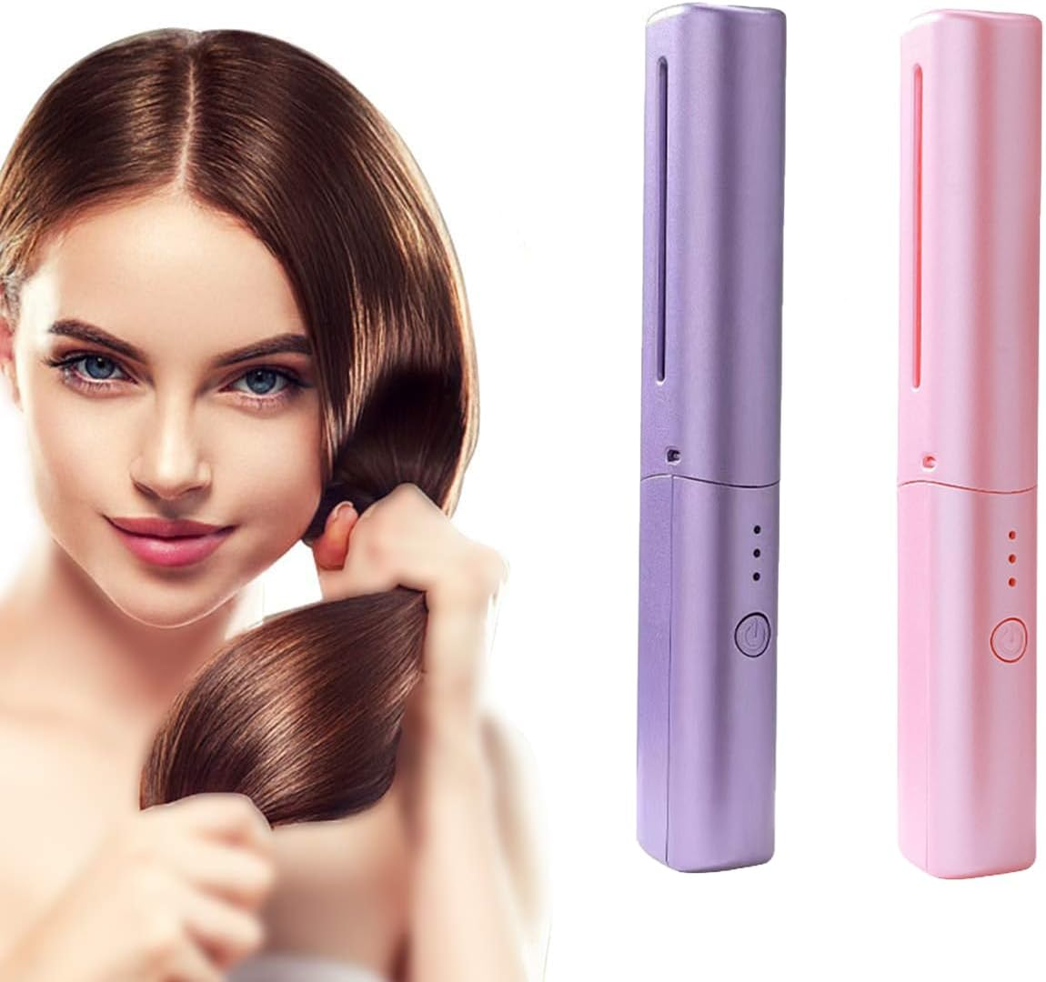 Pack of 2 Hair Straightener Brush, 2-In-1 Electric Comb Hair Straightener Straightener Brush with Ion Technology, Straightener Comb for Wet and Dry Hair for Travel and Home Use image number 3