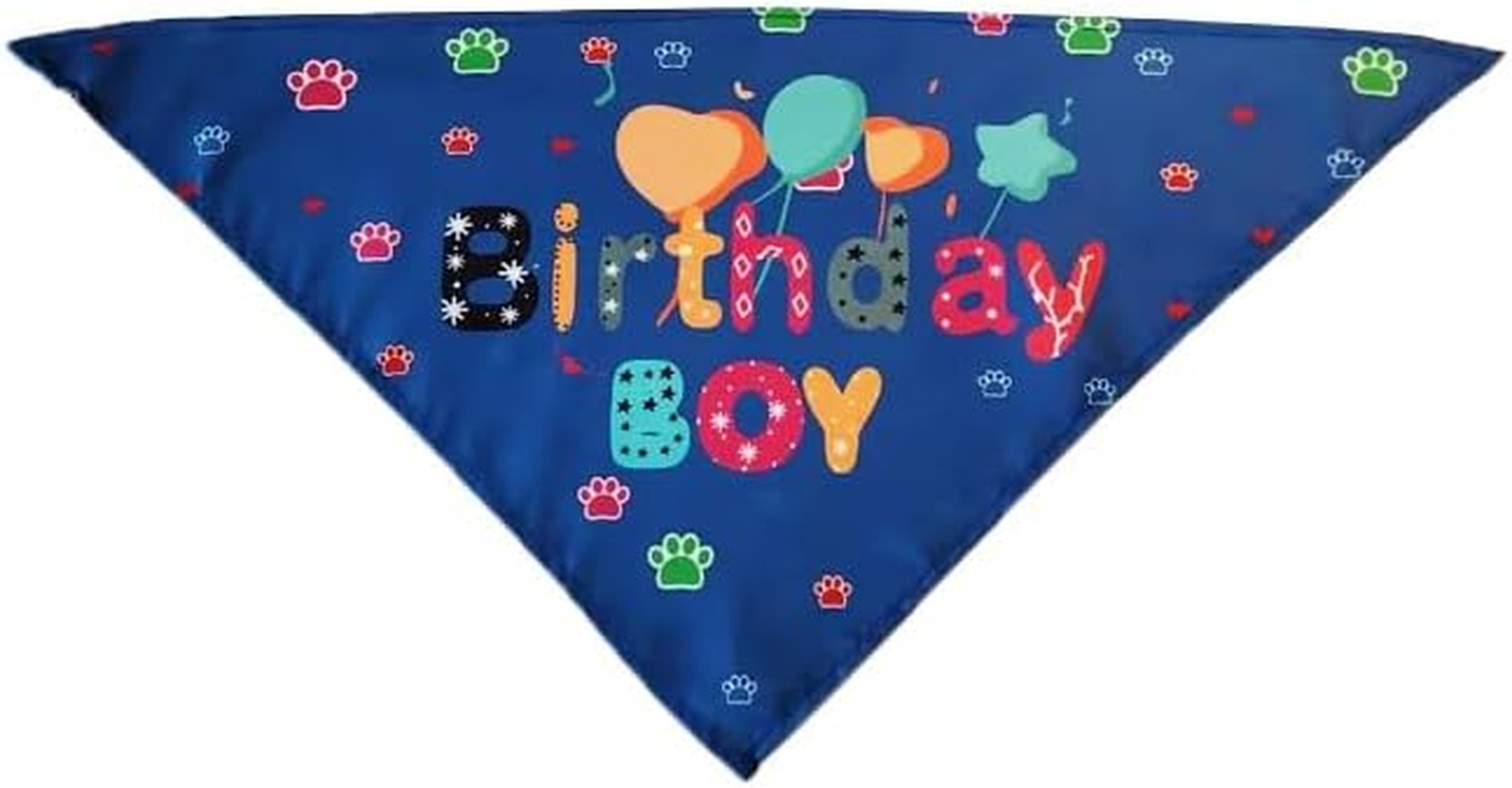 Colorful Pet Dog Cat Birthday Party Hat Set, Polka Dots, Pom-Pom, Bandana image number 2