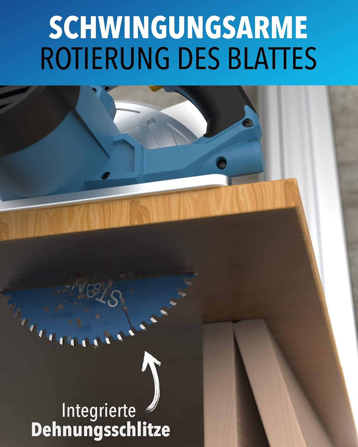 STONE REEF Saw Blade 125 X 22.23 - Circular Saw Blade [Includes Adapter to Bore 20 and 16 Mm], Compatible with Angle Grinders from Bosch, Makita Etc. - Saw Blade Circular Saw Nail Proof - for Wood, image number 5