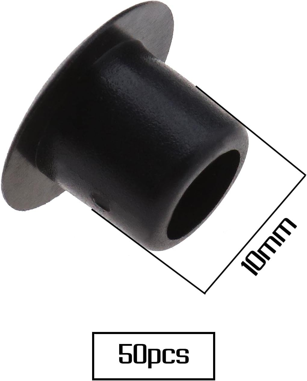 SING F LTD 50Pcs Drill Hole Cover Caps 10Mm Hole Plugs Push-In Type Hole Drilling Cover Plugs Blanking End Caps for Wardrobes Cupboards Cabinets Shelves Bookcase Furniture image number 6