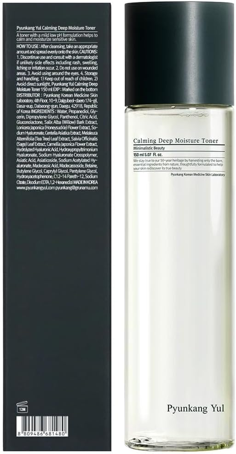 Pyunkang Yul [PKY] Calming Deep Moisture Toner - Face Toner for Women Containing AHA and PHA - for Teens and Adults - Astringent for Face - Korean Facial Toner (5.07 Fl. Oz, 150Ml) image number 1