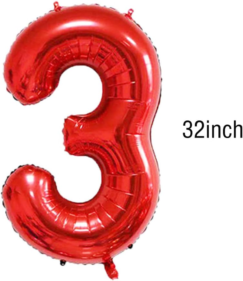 7PCS Cars Lightning Mcqueen Foil Balloons for Kids 3Rd Birthday Baby Shower Race Car Theme Party Decorations (Cars 3Rd Birthday) image number 4