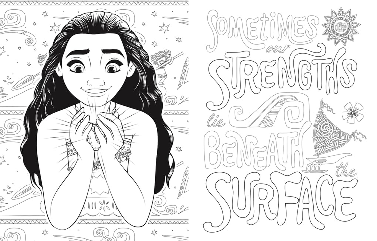 Disney Quotes to Live Your Life by Colouring Book: a Collection of Inspirational Sayings and Words of Wisdom image number 5