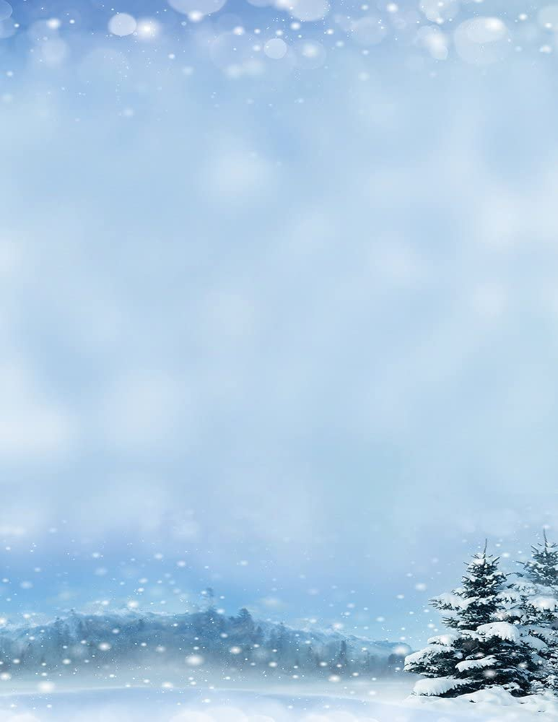 Great Papers! Winter Wonderland Letterhead, 80 Count, 11" X 8.5" (2015101) image number 4