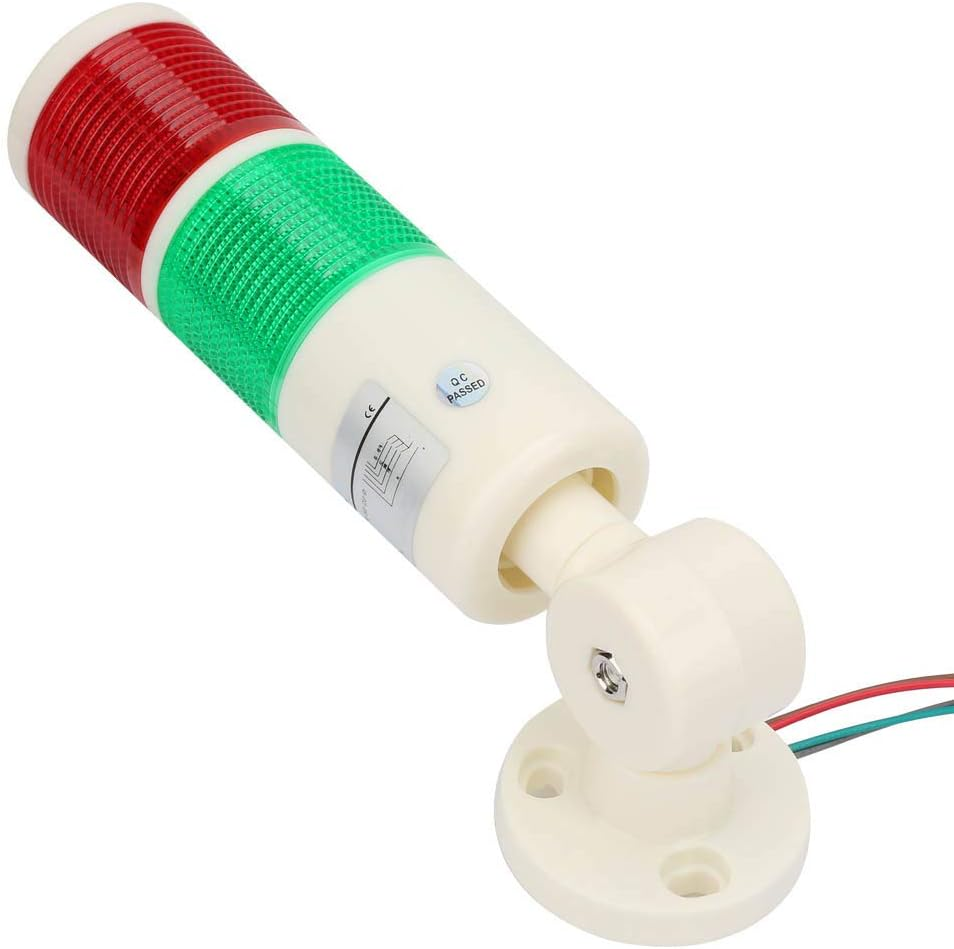 Warning Light，Led Indicator High Brightness Machine Foldable Industrial Caution Tower Alarm Light 24V DC for Workshop, Construction Site, Factory, Sentry Box, Etc image number 6