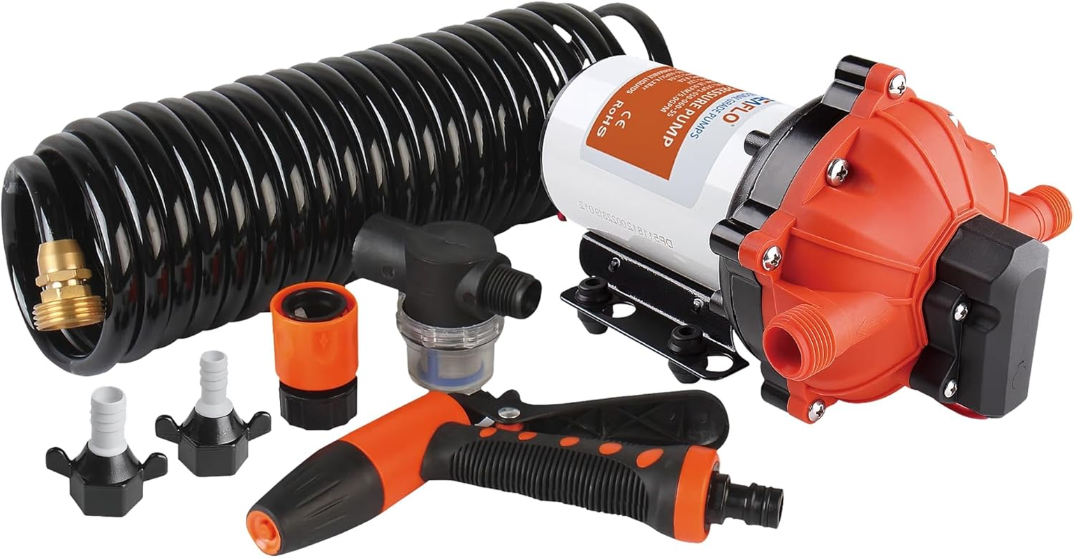 SEAFLO 55-Series Washdown Pump Kit - 12V DC, 5.2 GPM, 60 PSI