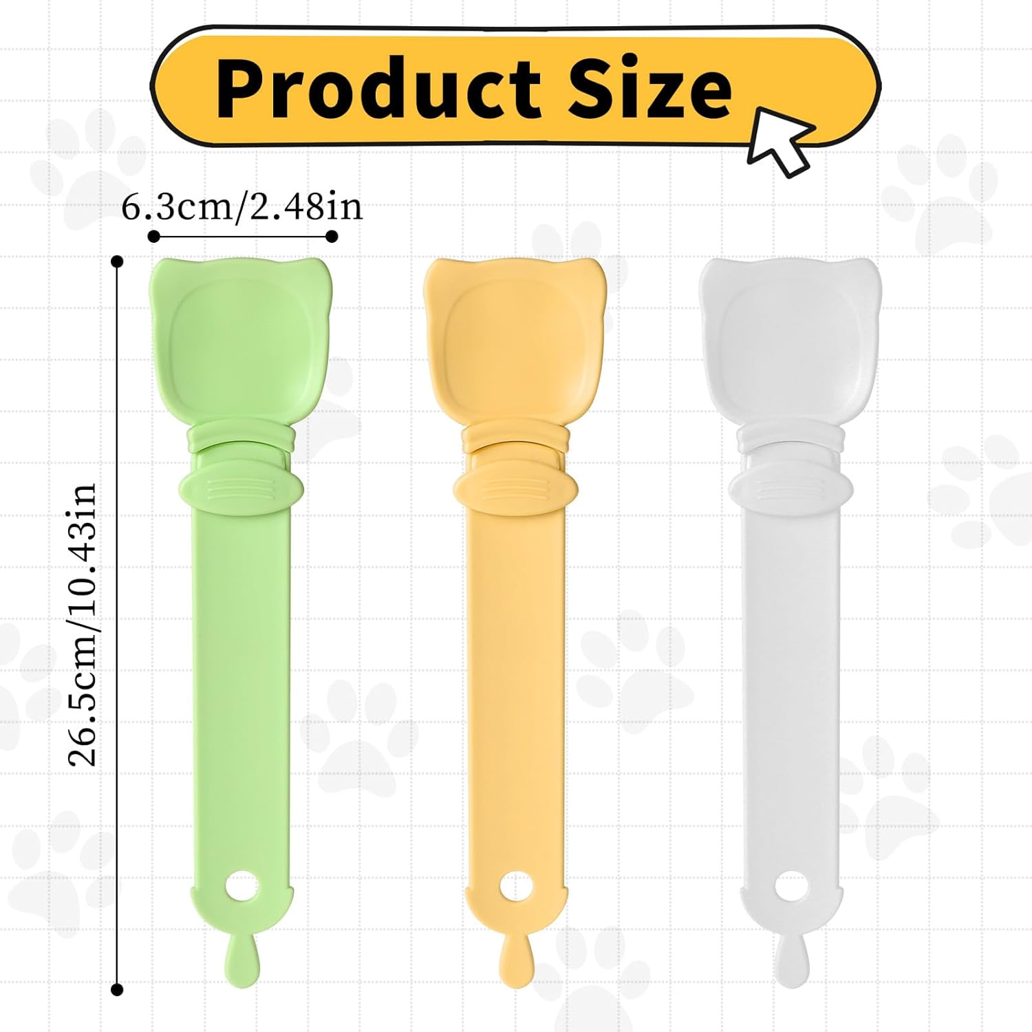 Giantree Pack of 3 Cat Treats Spoon, Cat Strips, Squeeze Spoon, Cat Food Spoon, Happy Spoon, Pet Feeder for Pets, Squeezing Purees and Snacks (Style 1) image number 6