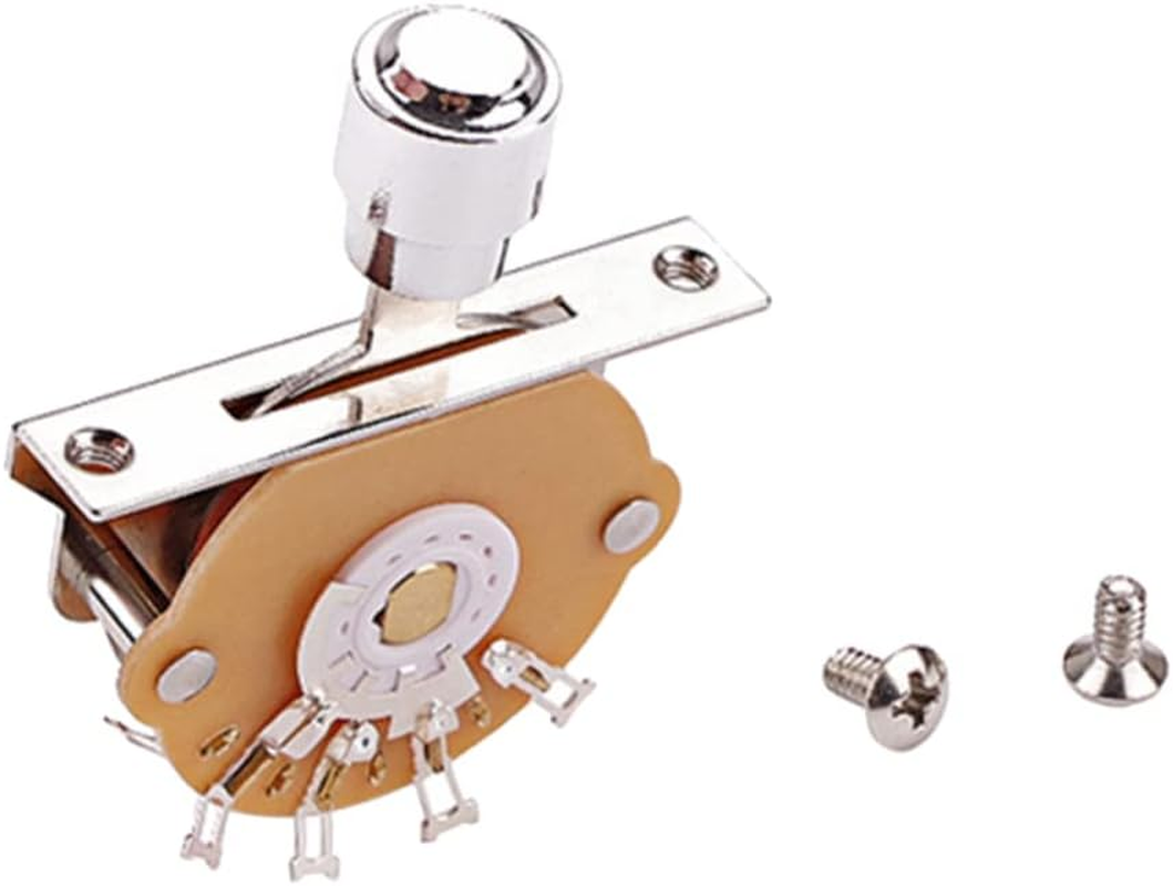 Totority 3 Way Pickup Lever 1 Set Switch Cap Guitar Accessories Alloy Three Way Pickup Lever image number 6