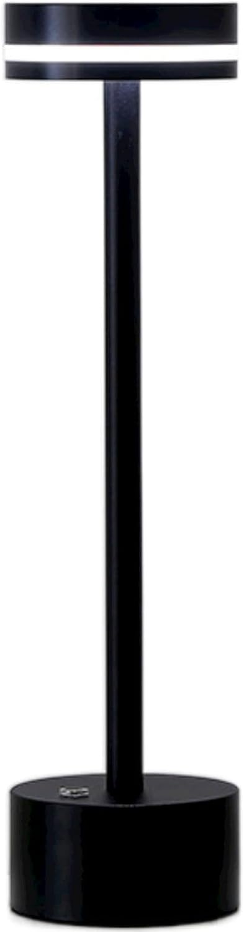 Cordless Table Lamps, Rechargeable beside Desk Lamp Battery Operated Nightstand LED Bedroom Night Light with Dimmable Brightness for Living Room, Home Office, Restaurant (Black)