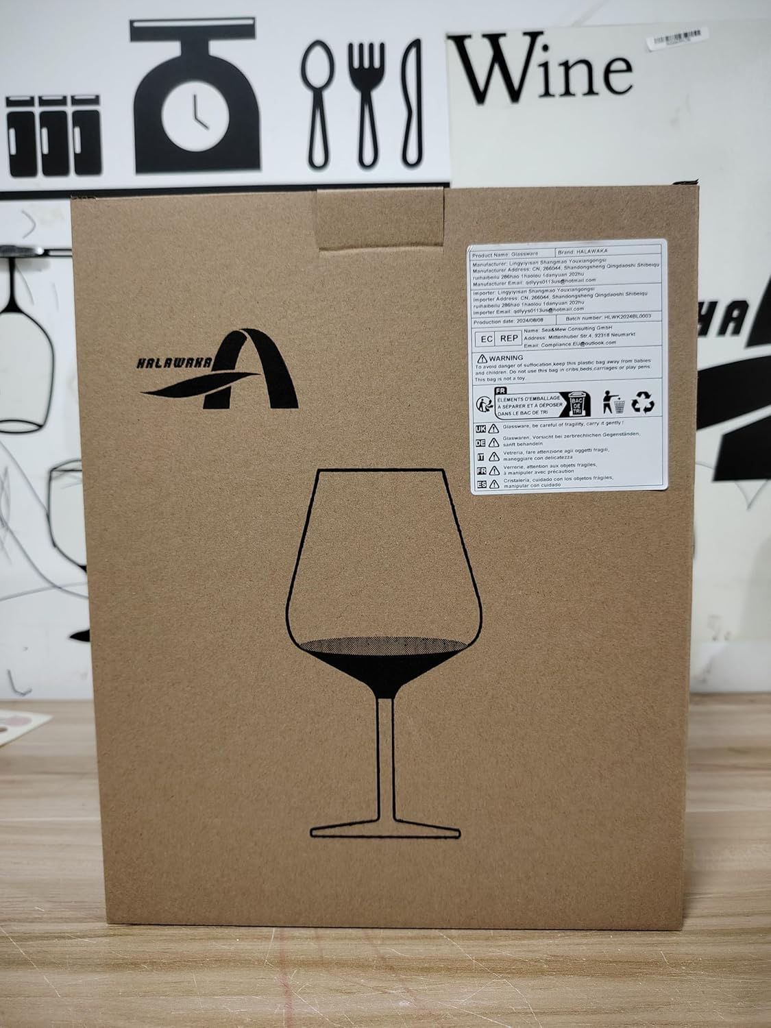 HALAWAKA Lead-Free Crystal Concave Bottom Red Wine Glasses Goblet（2Pc) - Black Bow Tie Crystal Wine Glass Champagne Glasses Bordeaux Cocktail Glass Cup image number 5